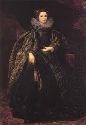 Anthony Van Dyck Portrait of an unknown genoese lady (mk03) china oil painting image